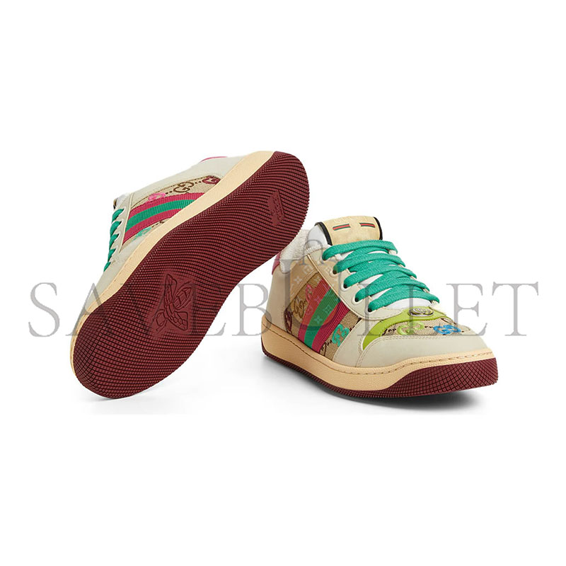 GUCCI SCREENER GG EMBROIDERY SNEAKERS 838873